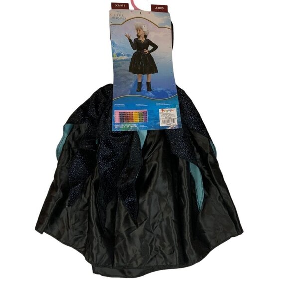 Disney The Little Mermaid Ursula Girls Costume Dress Size Small (6/6X) Black & T - Picture 1 of 3